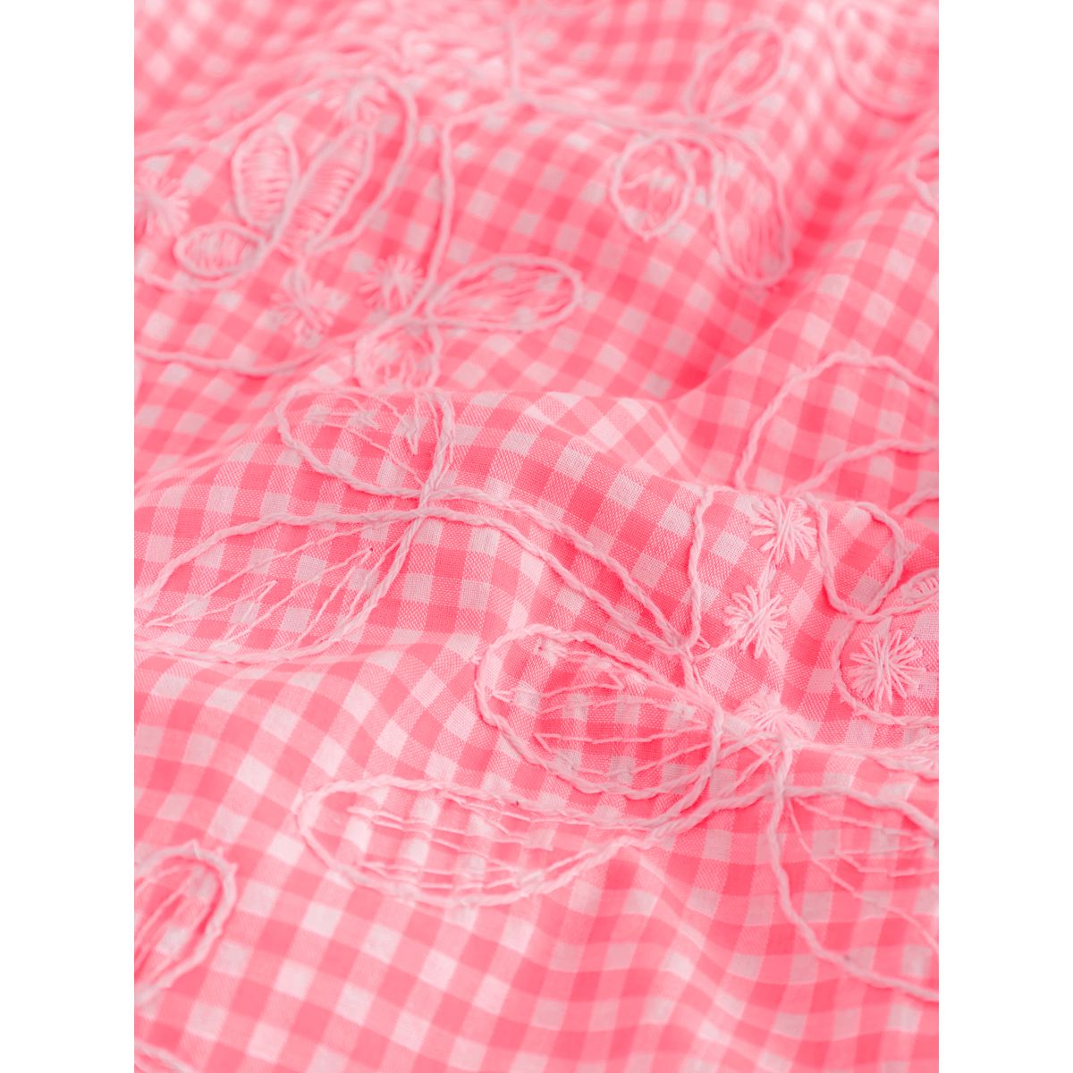 Haut vichy avec broderie rose/blanc, NEXT