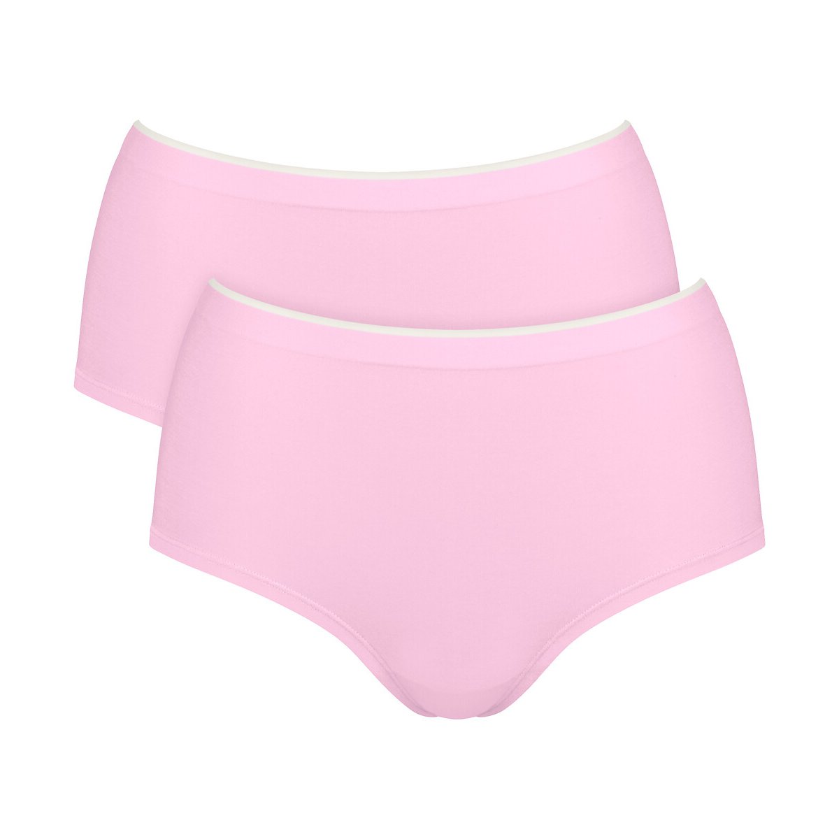 Lot de 2 culottes hautes GO SENSE rose dragée, SLOGGI