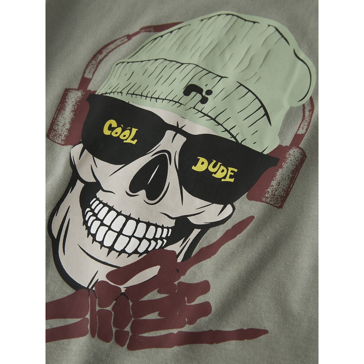 T-shirt de mangas curtas caqui, NAME IT