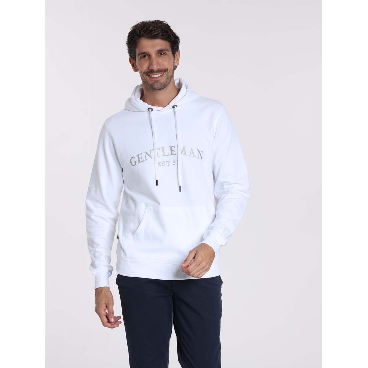 Sweat manches longues coton SALOU blanc, GENTLEMAN FARMER