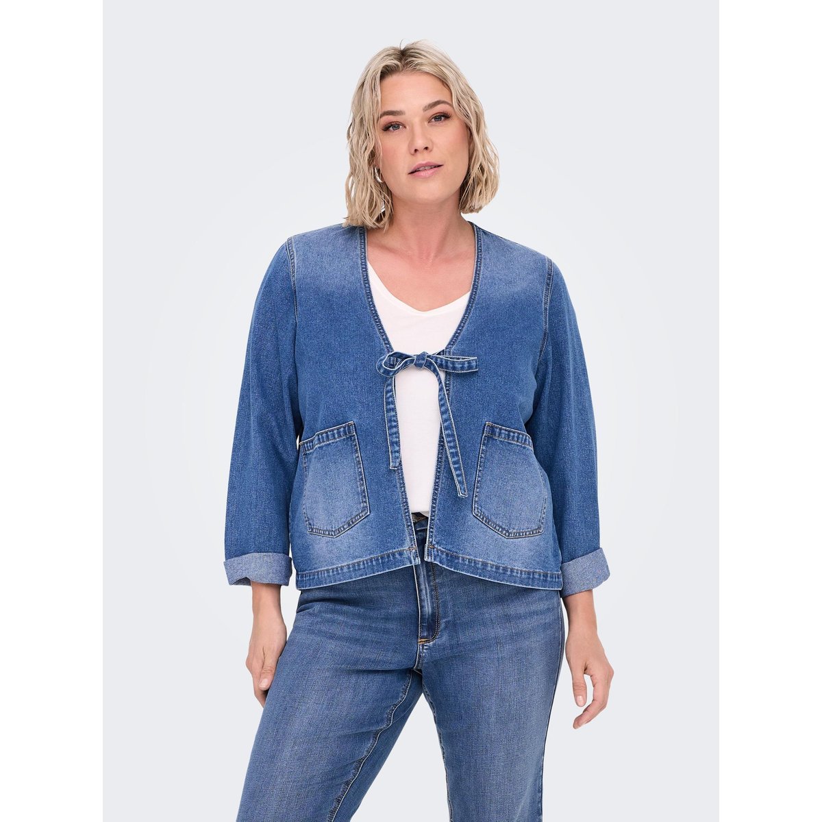 Veste En Jean medium blue denim, ONLY CARMAKOMA