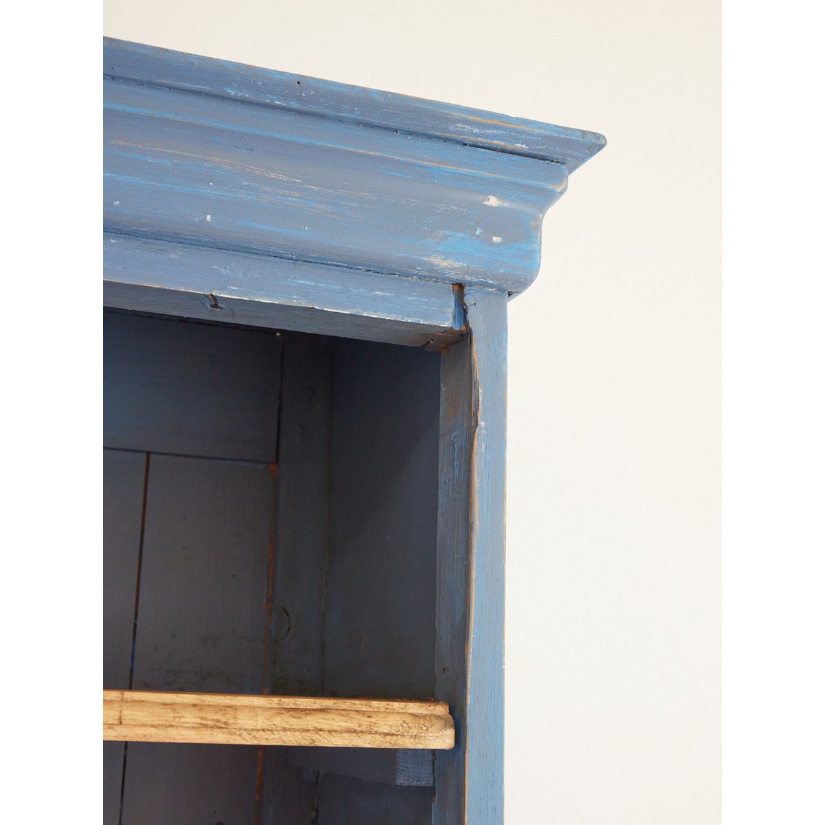Grande bibliothèque en bois Madeleine N°753 - Bon état bleu, DEBONGOUT