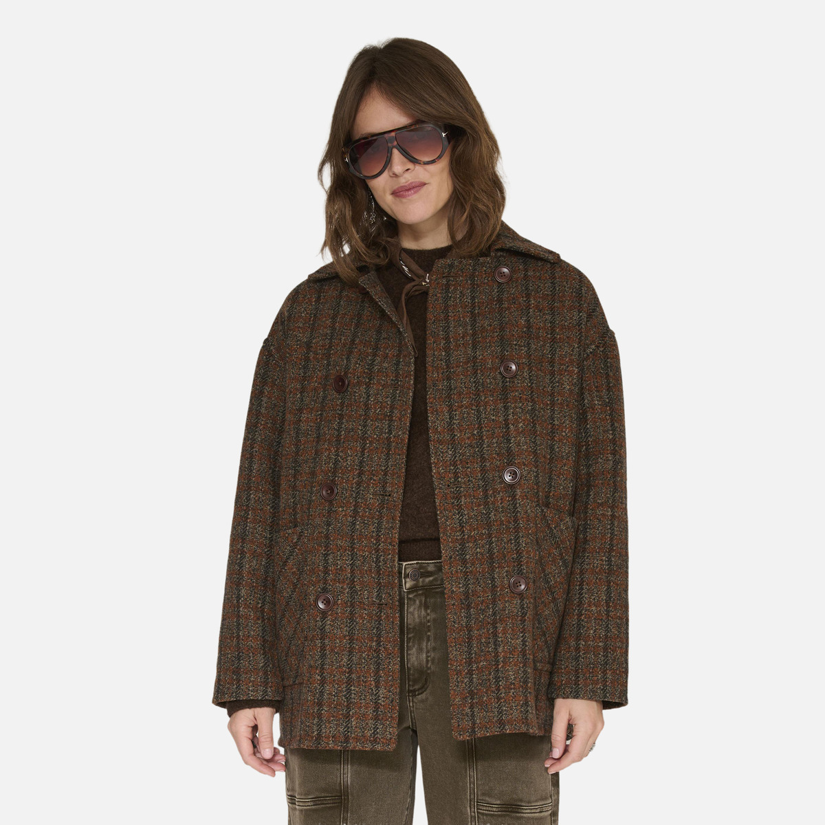 Manteau MELINA 27w checks, MKT STUDIO