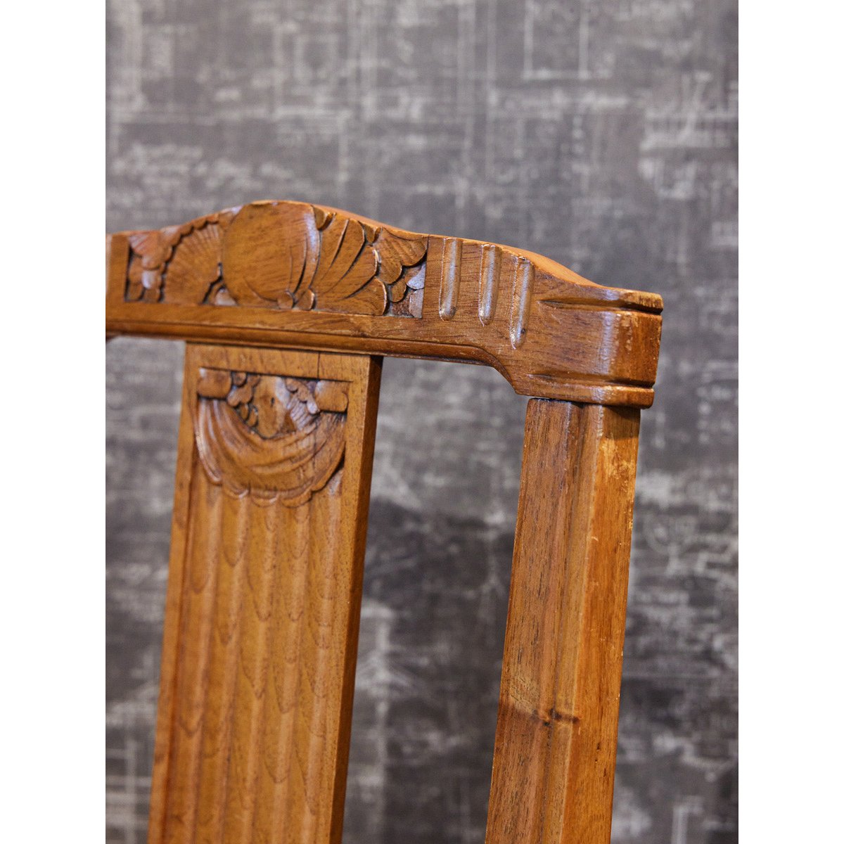 Paire de chaises Art déco en cannage Claude N°1609 - Bon état bois clair, DEBONGOUT