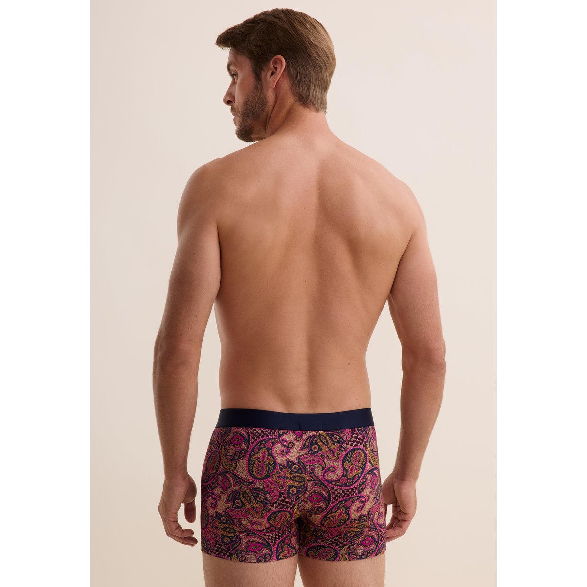 Pack 2 Boxers classiques fleur de boteh, AUBADE