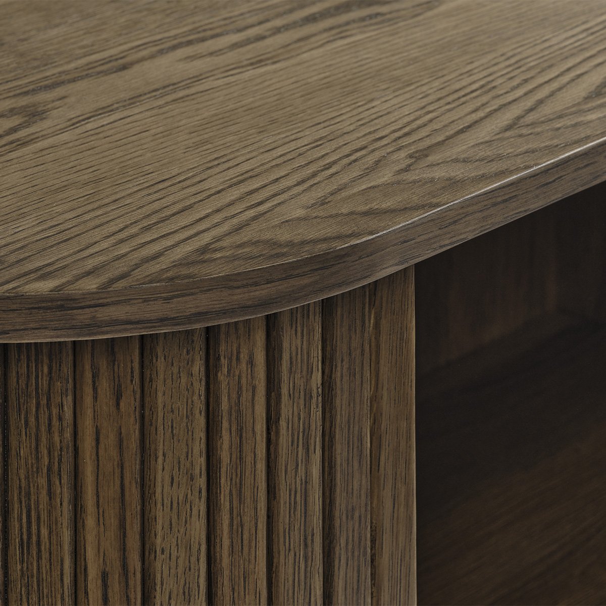 Buffet haut 2 portes - Bois - ALBA bois foncé,naturel,noir, MAISON AUBERTIN