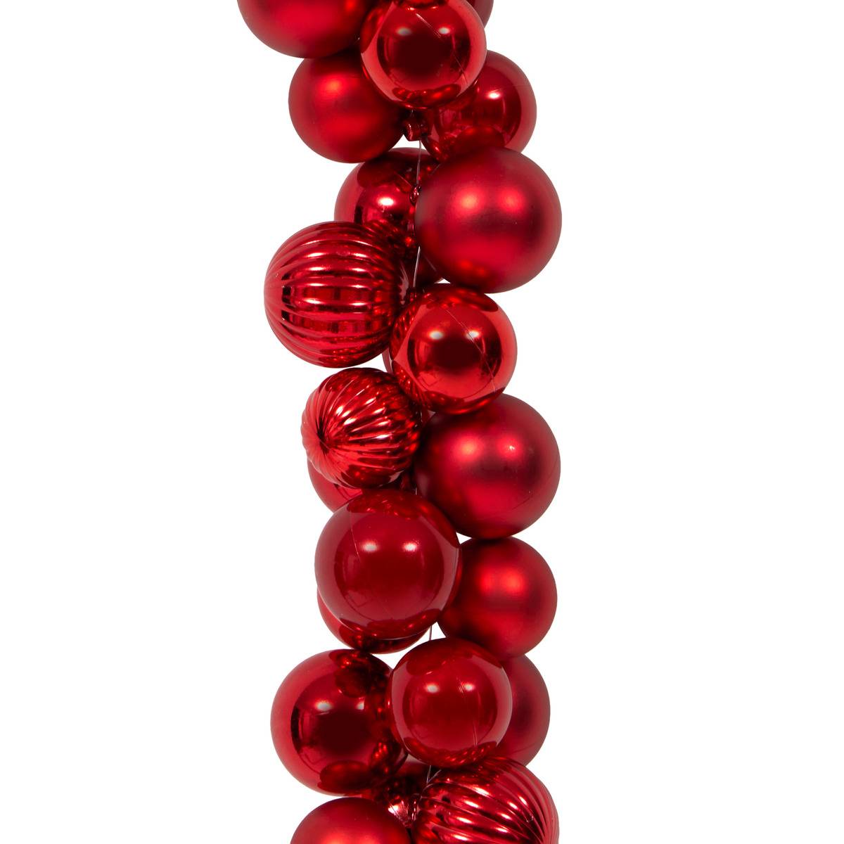 GDN PLAST GRAPPE BOULES 150CM rouge/vert, FEERIC LIGHTS & CHRISTMAS