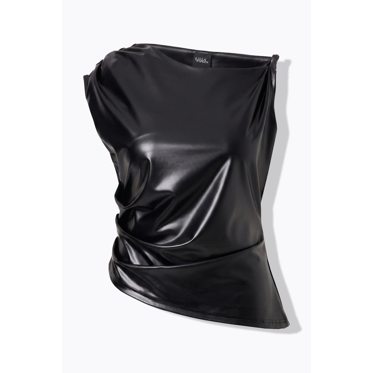 Top, effet cuir, coupe Slim Fit noir, ULLA POPKEN