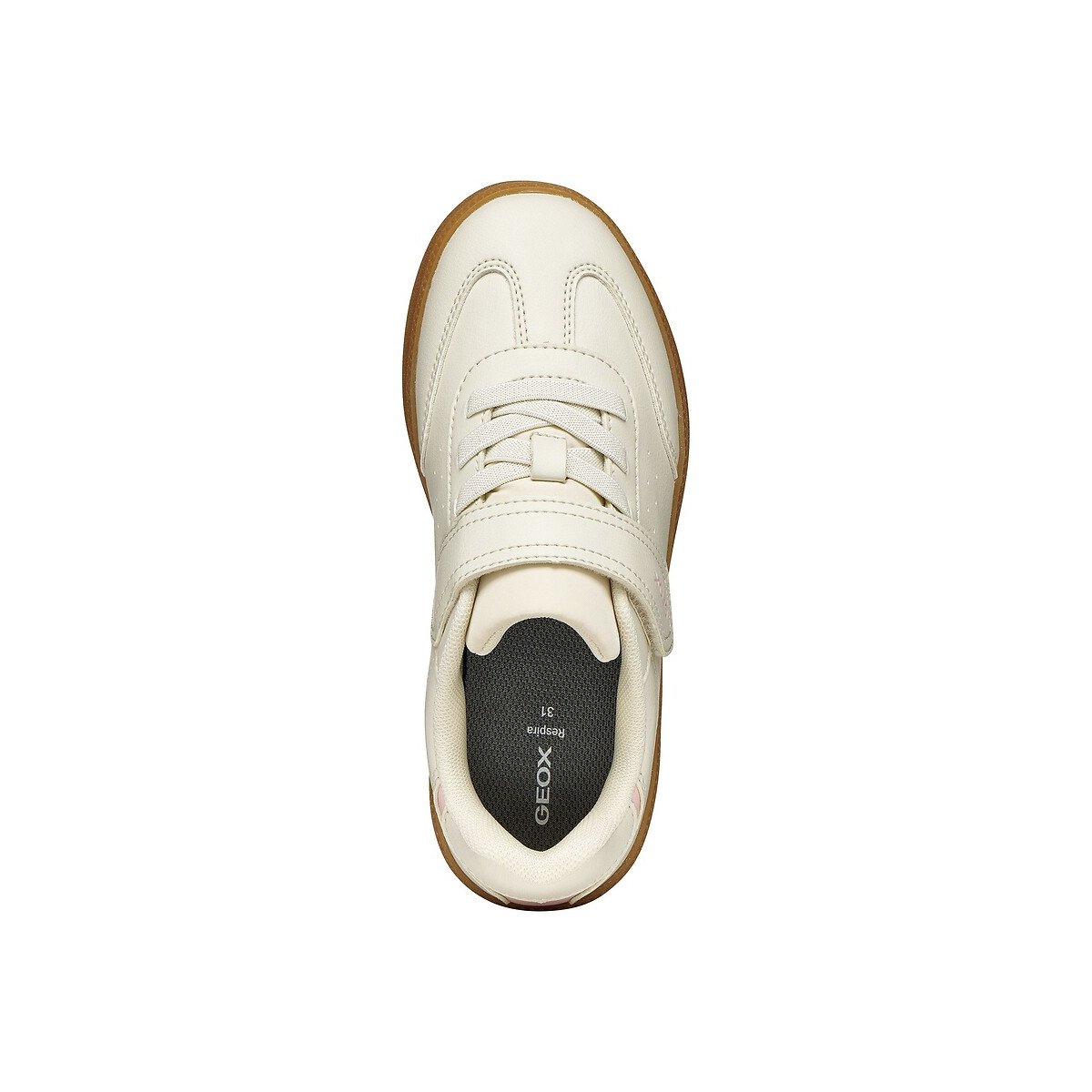 Baskets respirantes, NEW EMBERLIX ivoire/rose, GEOX