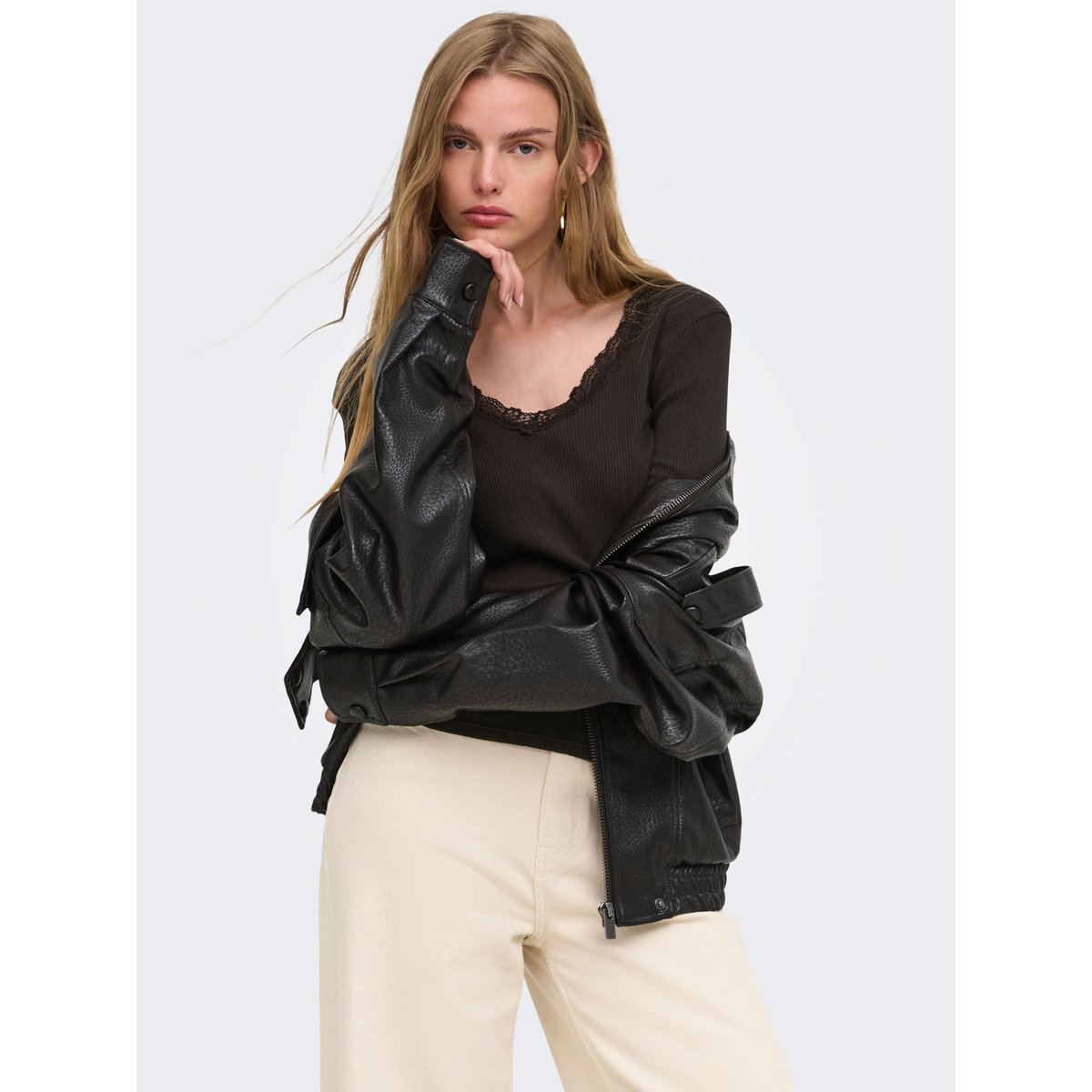 Blouse marron - chocolate torte 1, ONLY