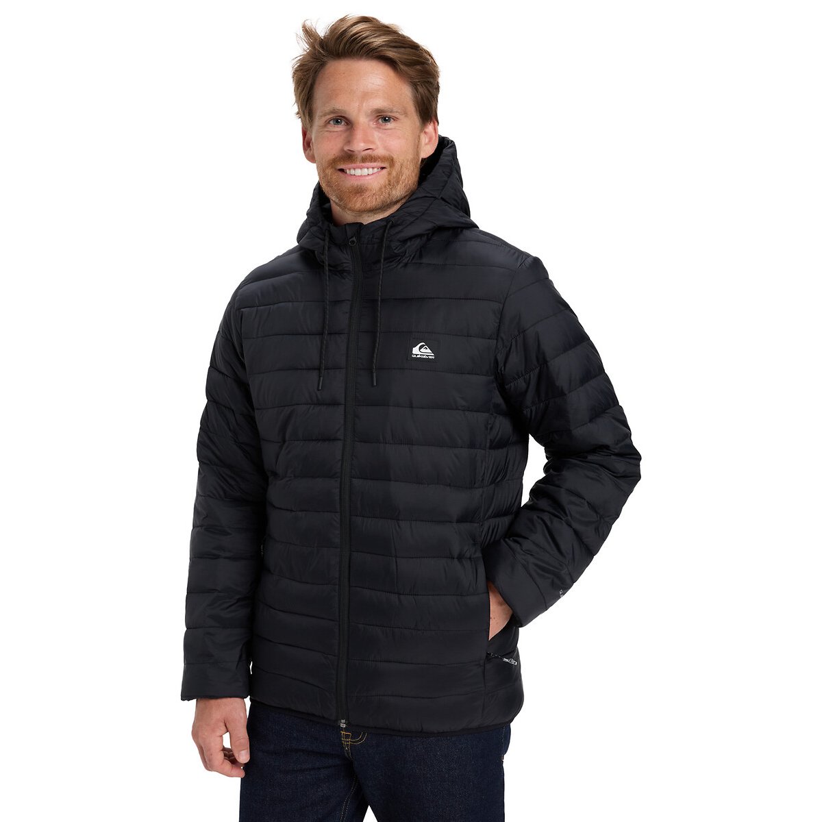 Scaly Padded Jacket with Hood black, QUIKSILVER