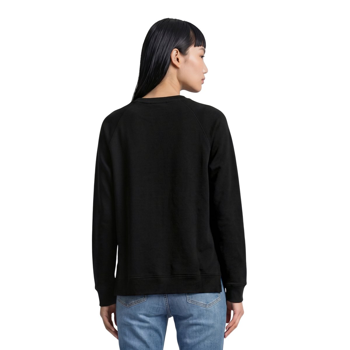 Sweat-shirt en coton organique noir, MARC O’POLO DENIM