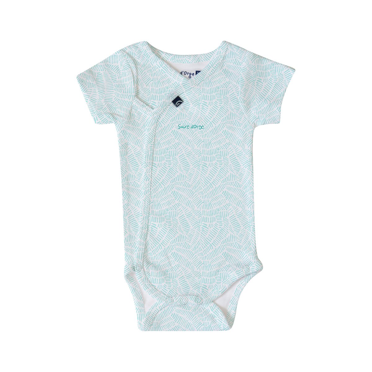 Lot de 2 bodies reski manches courtes bleu, SUCRE D'ORGE