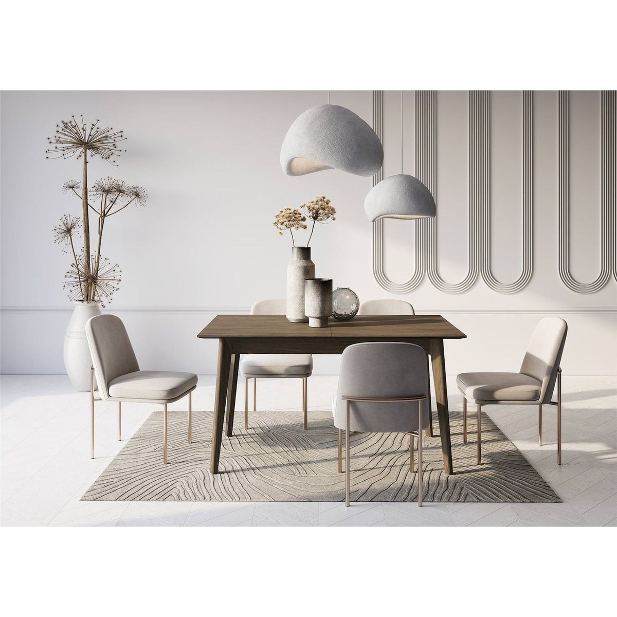 Table extensible rectangulaire collection PLOT chêne, RECOLLECTION