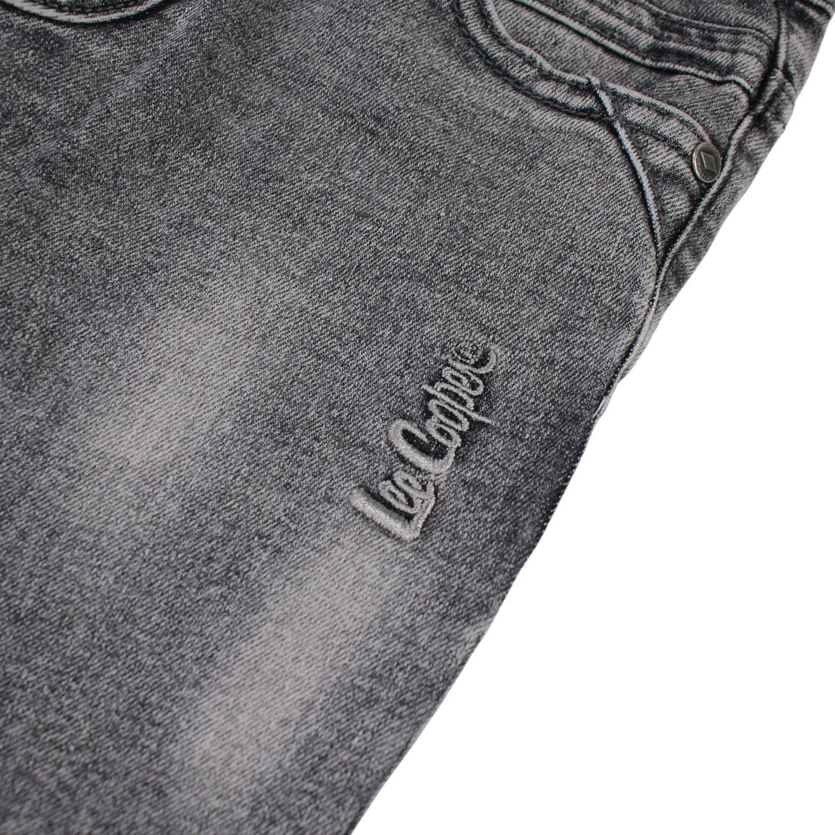 Jean slim 5 poches, coupe droite DENIM gris délavé, LEE COOPER