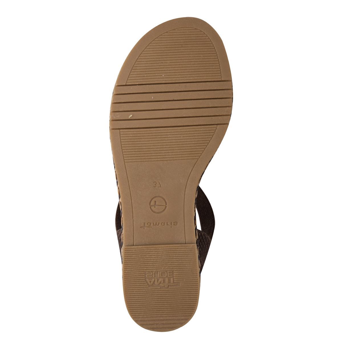 Sandale plate marron mocca, TAMARIS