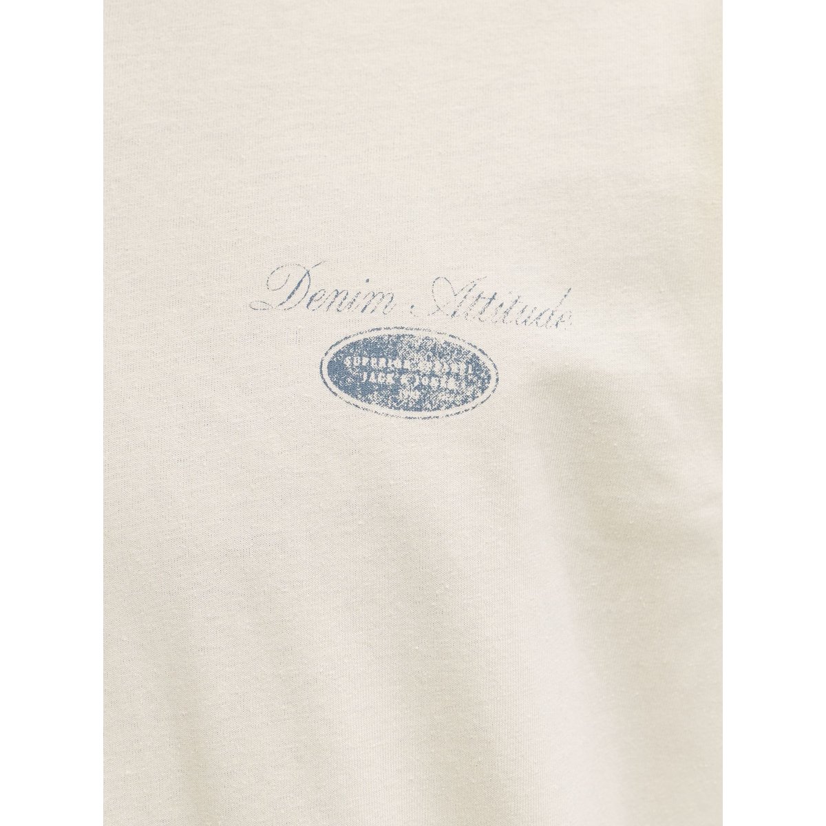 T-shirt logo dos crème, JACK & JONES