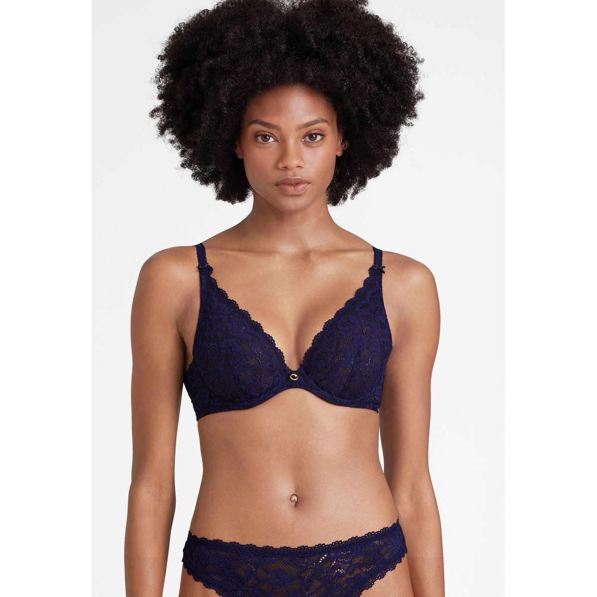 Soutien gorge Triangle avec armatures Rosessence bleu, AUBADE