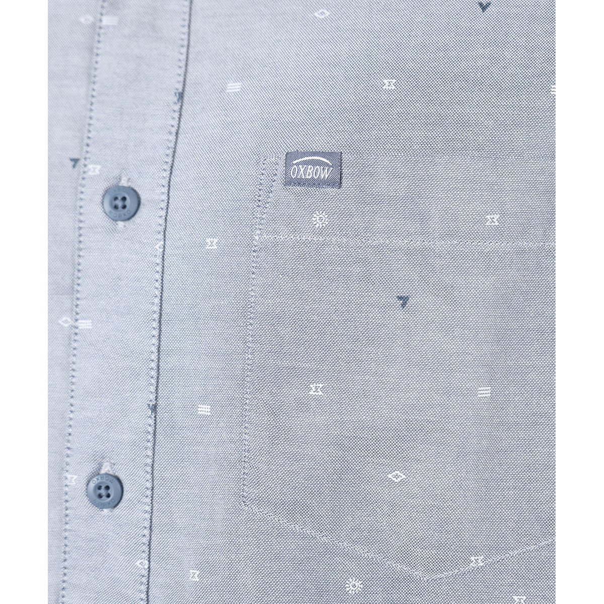 Chemise manches longues MICROMO vintage indigo, OXBOW