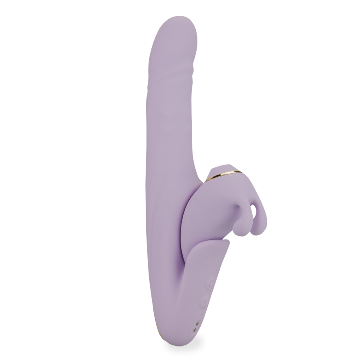 Vibromasseur puissant rabbit avec stimulateur sans contact amovible Unattached lilas, LOVE AND VIBES