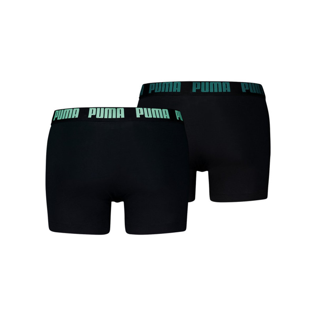 Lot de 2 boxers classiques en coton noirs unis pourvus d'une taille élastiquée noir, PUMA