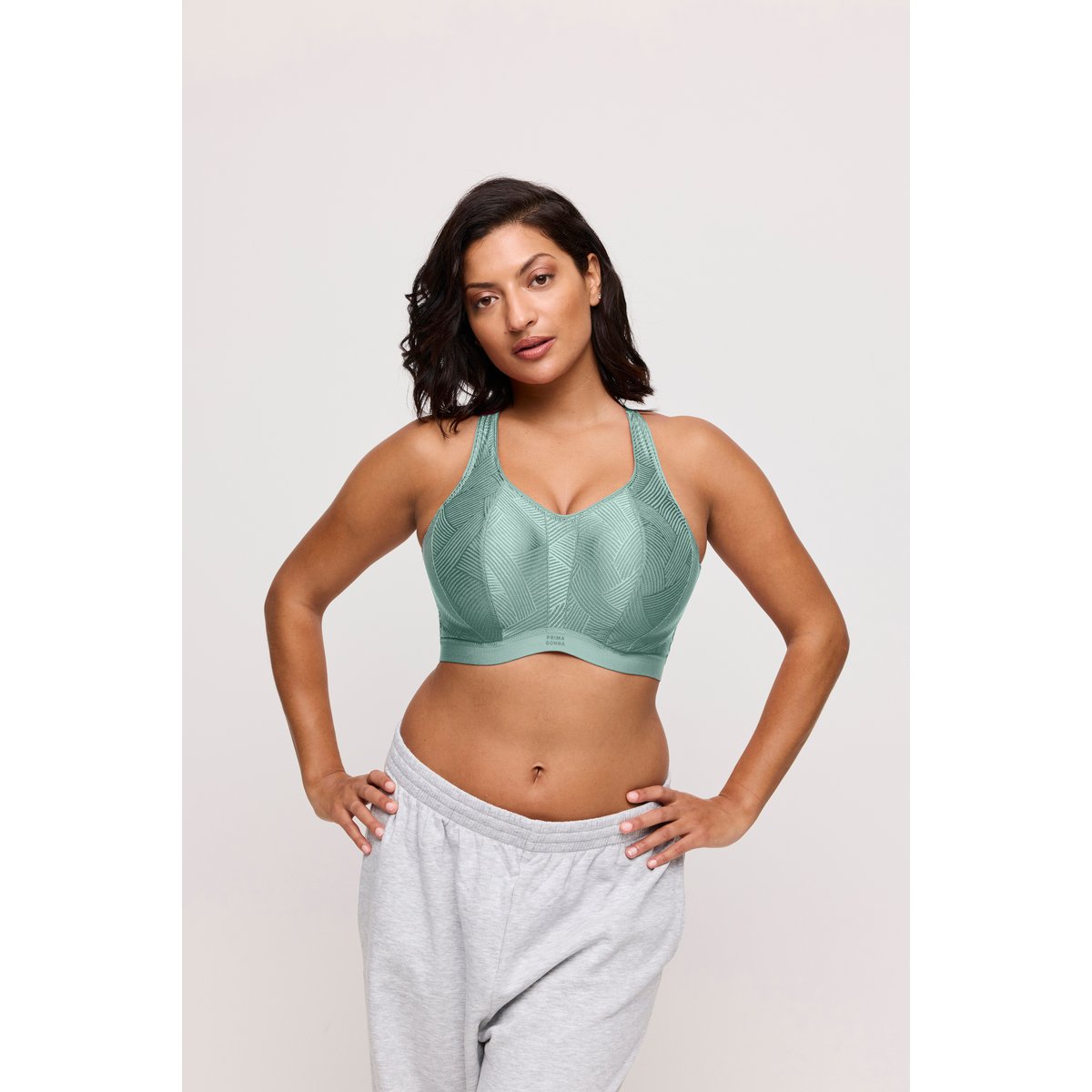 Soutien gorge de sport THE GAME vert - sage, PRIMADONNA