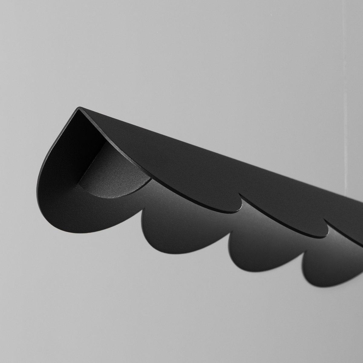 Suspension Aluminium Noir LED 1 Biscuit noir, EDEN