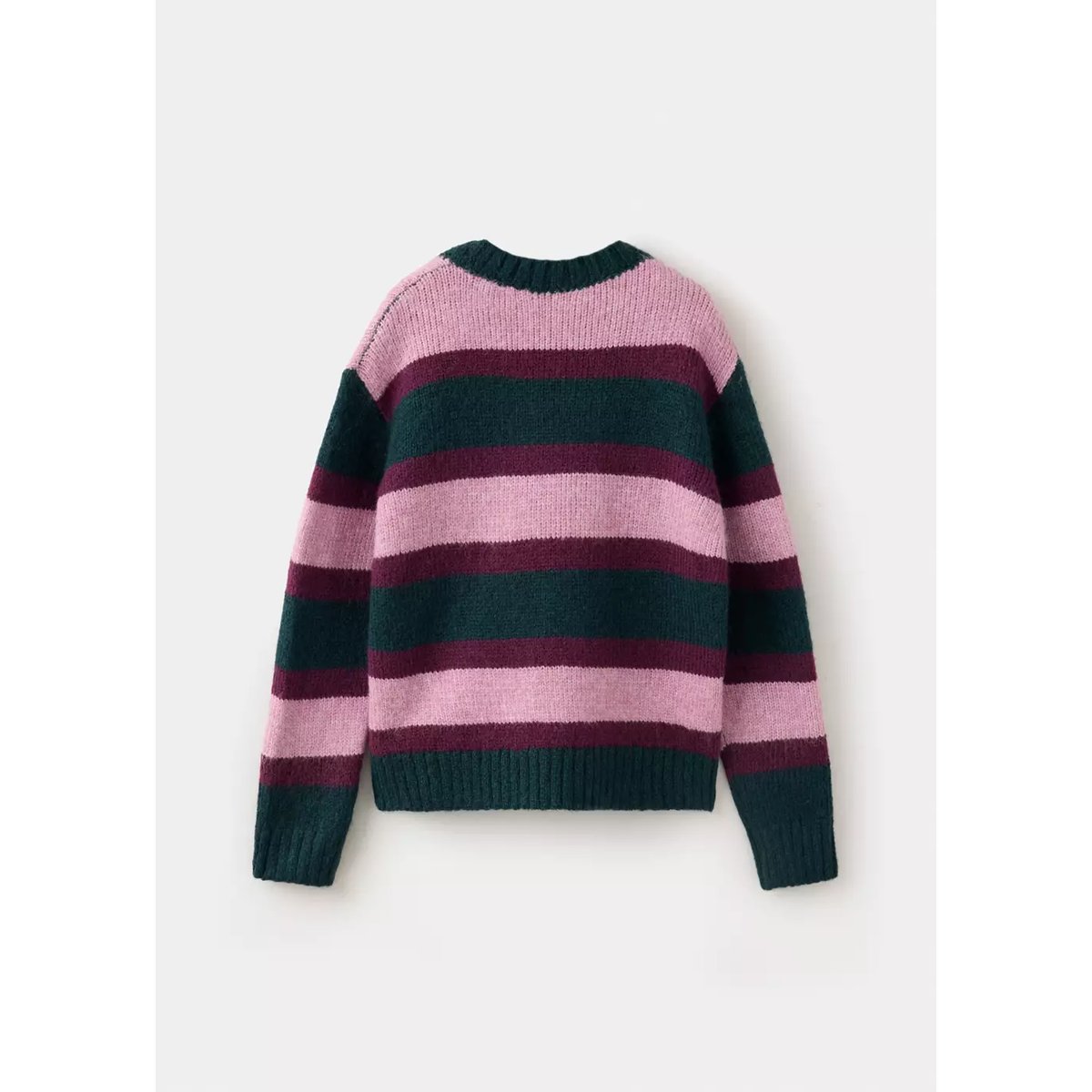 Pull-over en maille à rayures vert foncé, MANGO KIDS