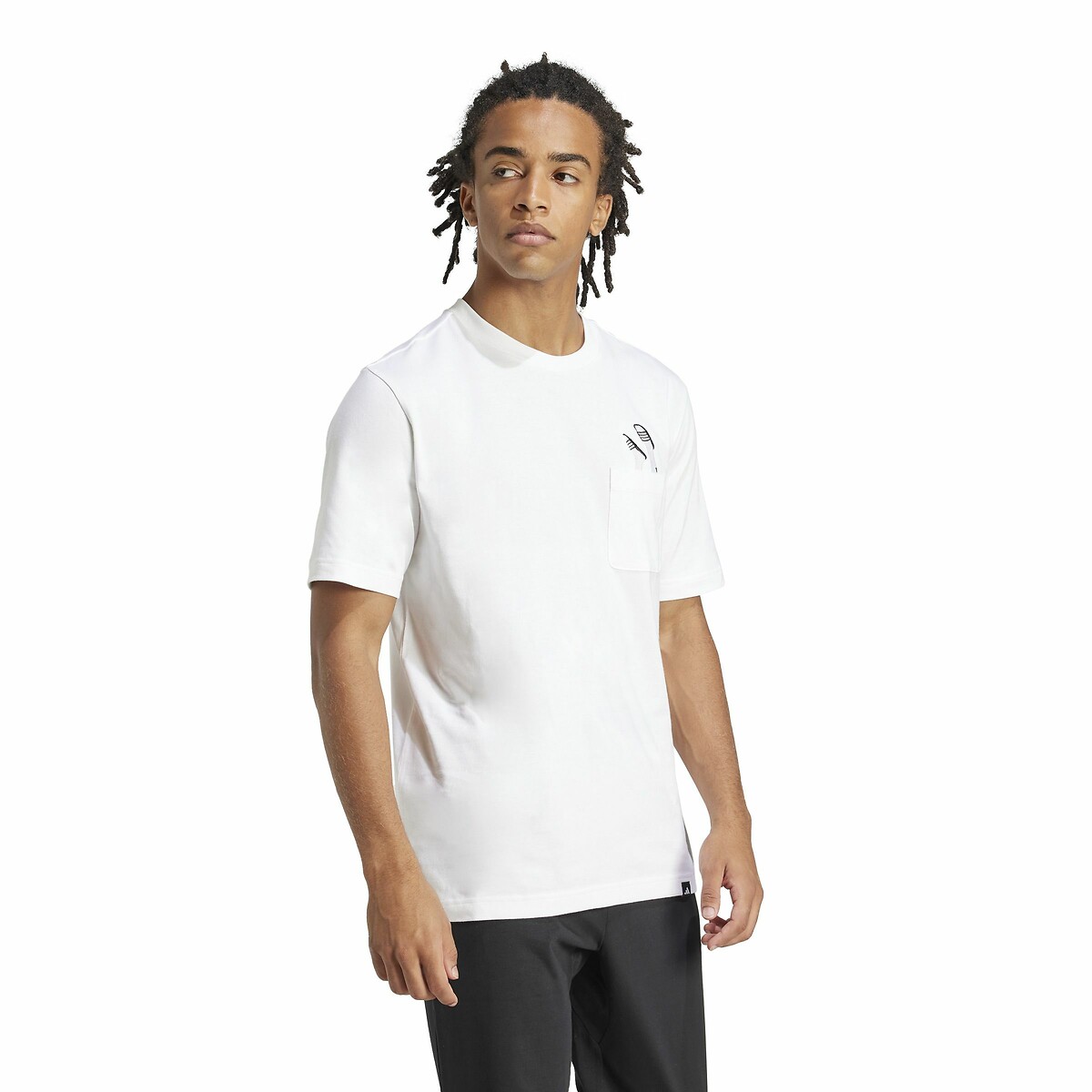 Lounges Slice Graphic T-Shirt with Pocket white, ADIDAS SPORTSWEAR