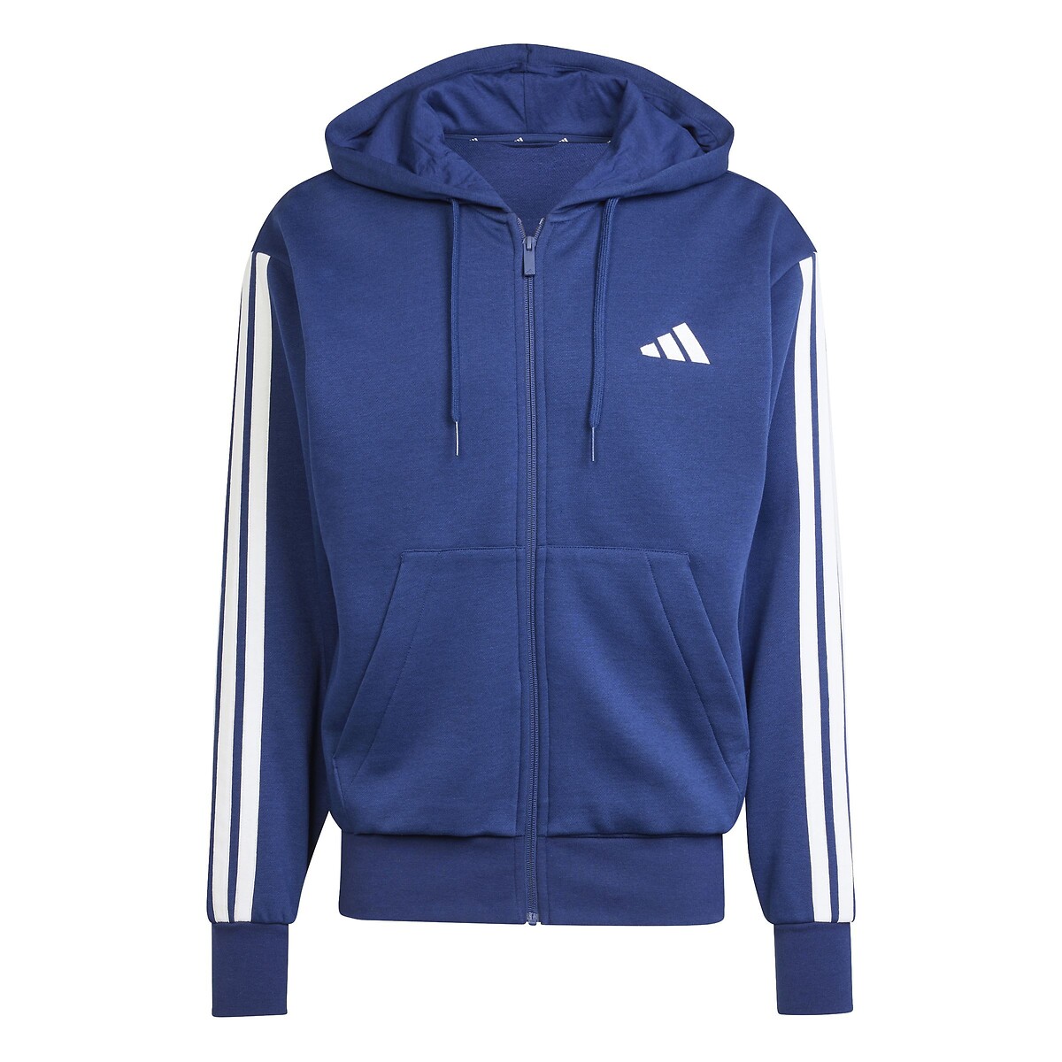 Sweat zippé à capuche Essentiel 3 bandes bleu, ADIDAS SPORTSWEAR