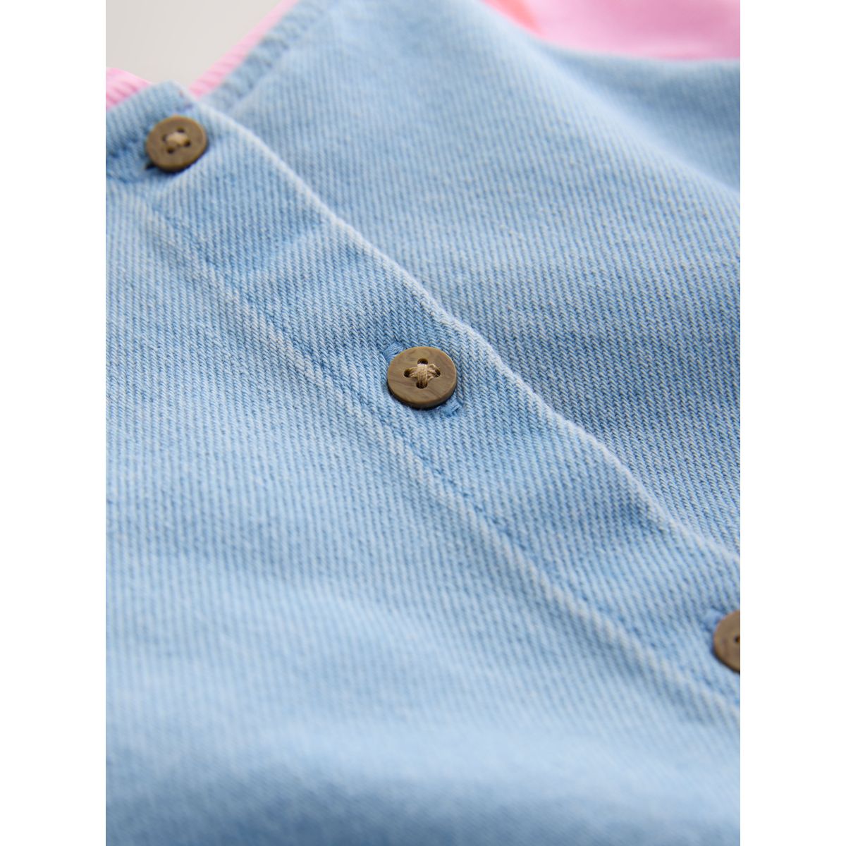 Robe en jean à manches raglan arc-en-ciel pastel, NEXT