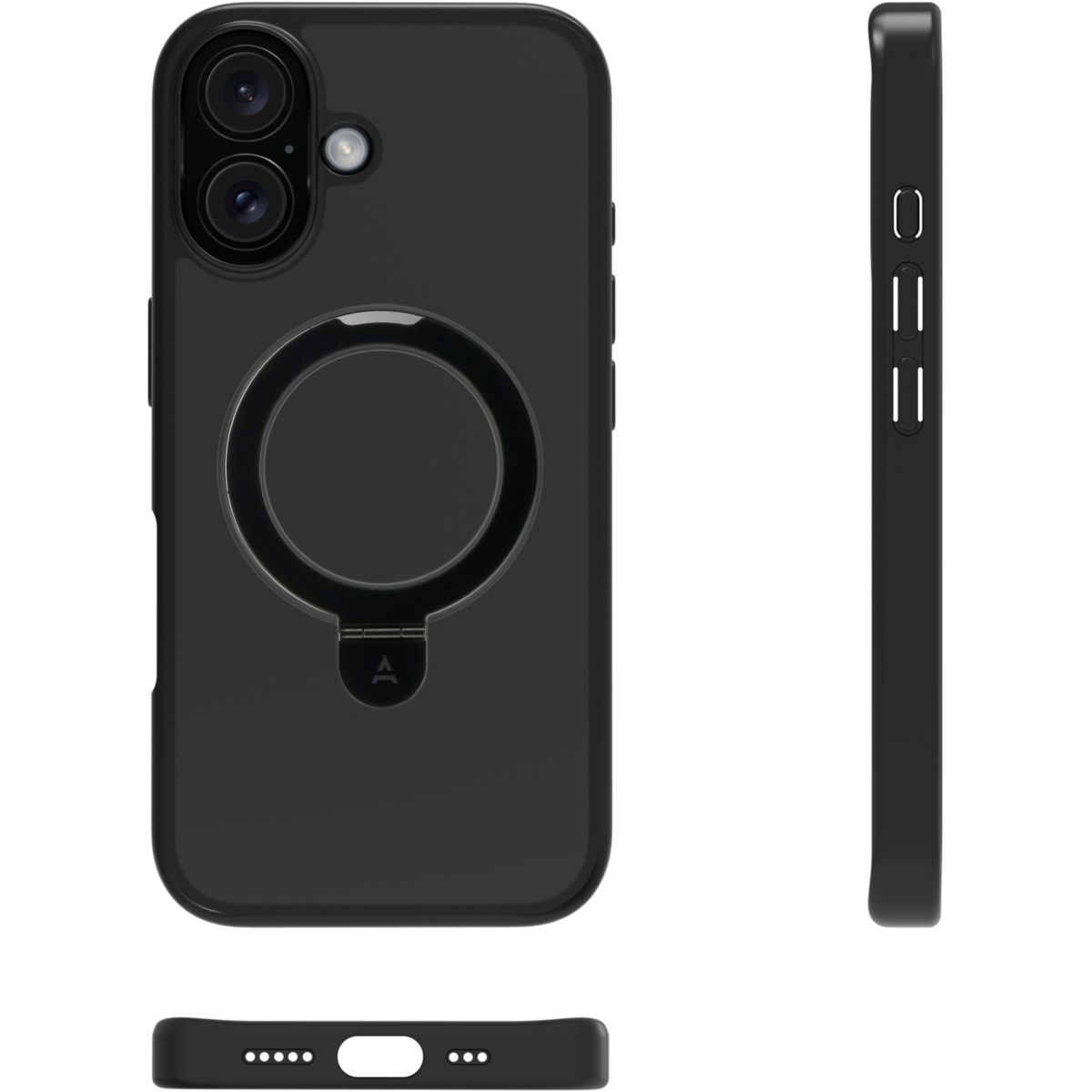 Coque iPhone 16 Plus magnétique Stand couleur unique, ADEQWAT