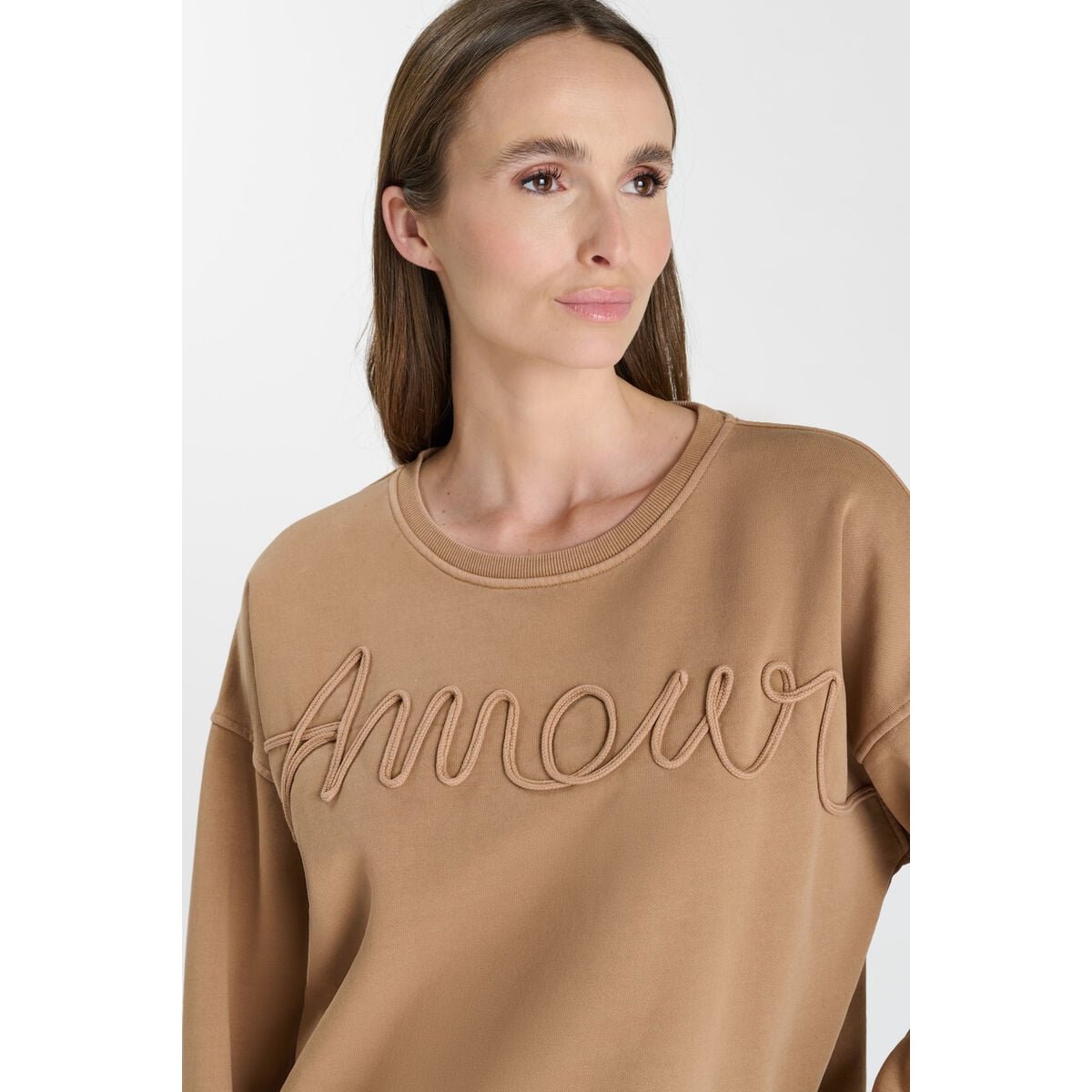 Sweat-Shirt LACET camel, LE TEMPS DES CERISES