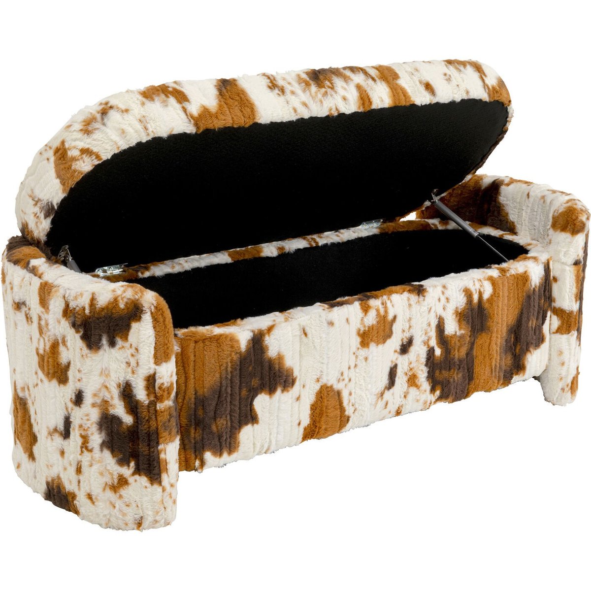 Banc-coffre 115cm vache marron, KARE DESIGN