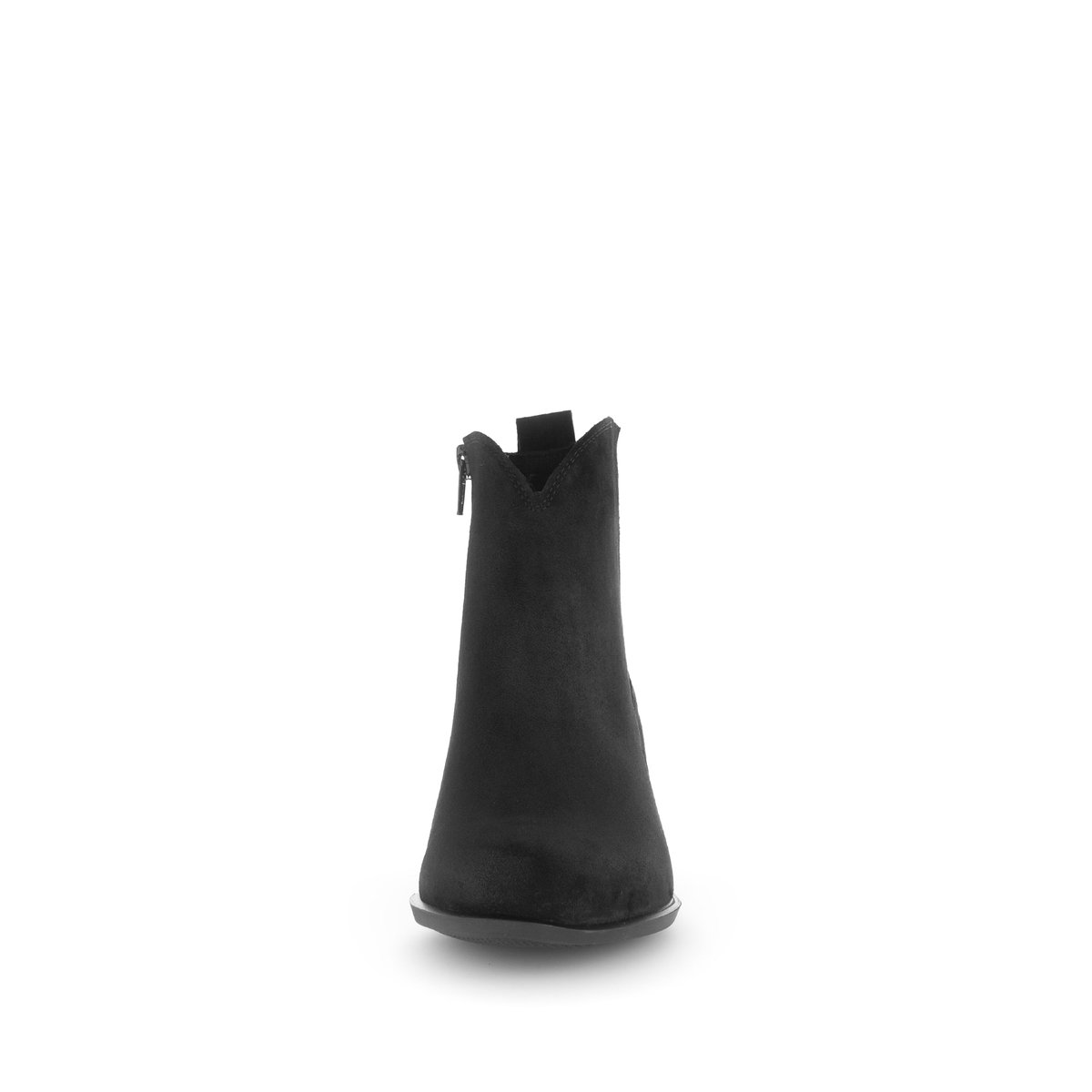 Bottines en cuir à talon décroché noir velours, GABOR