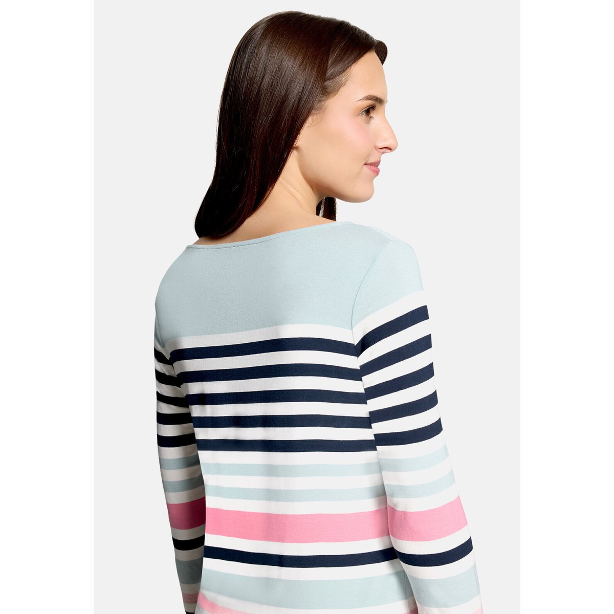 T-shirt basique à encolure bateau mint/dark blue, BETTY BARCLAY