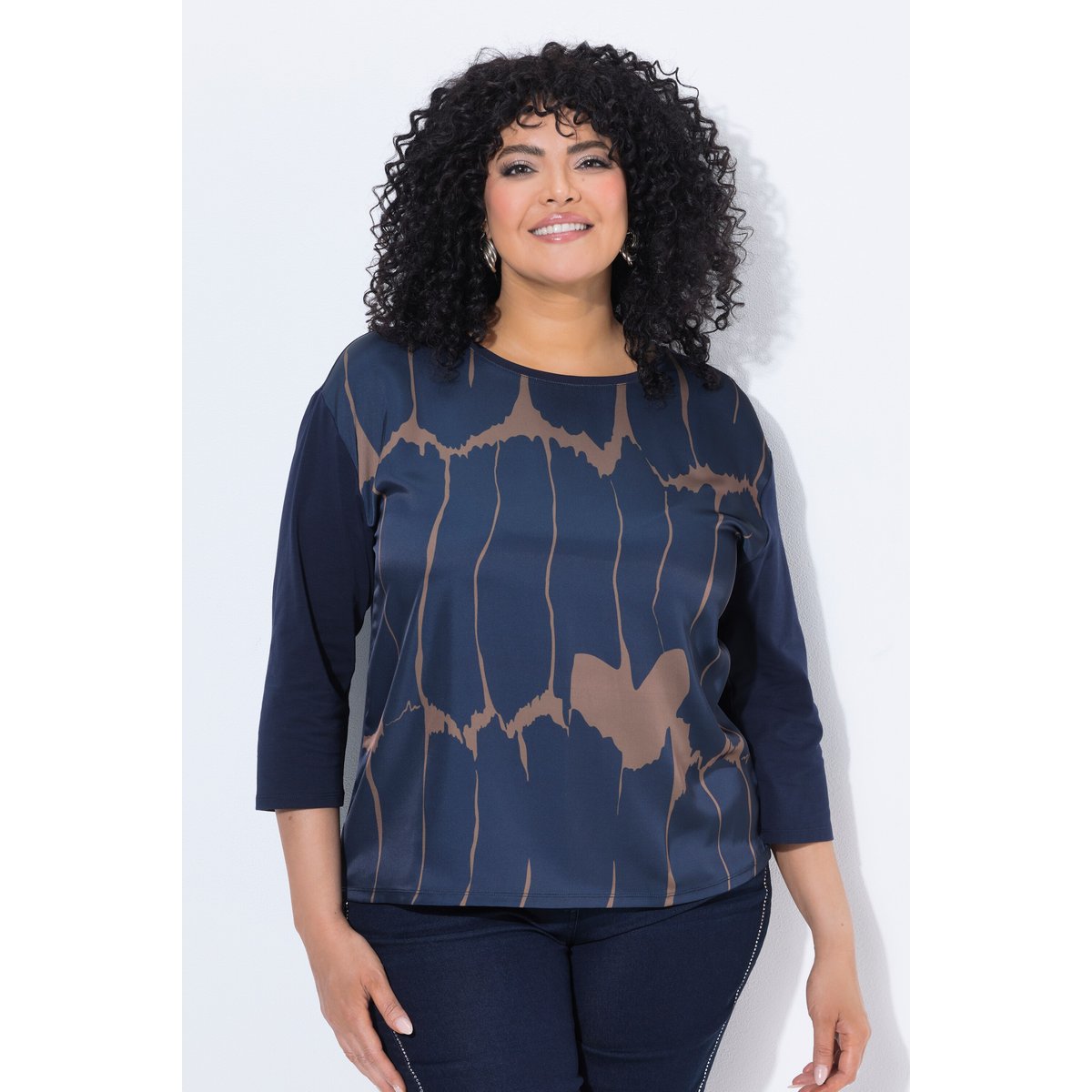 T-shirt oversize marine, ULLA POPKEN
