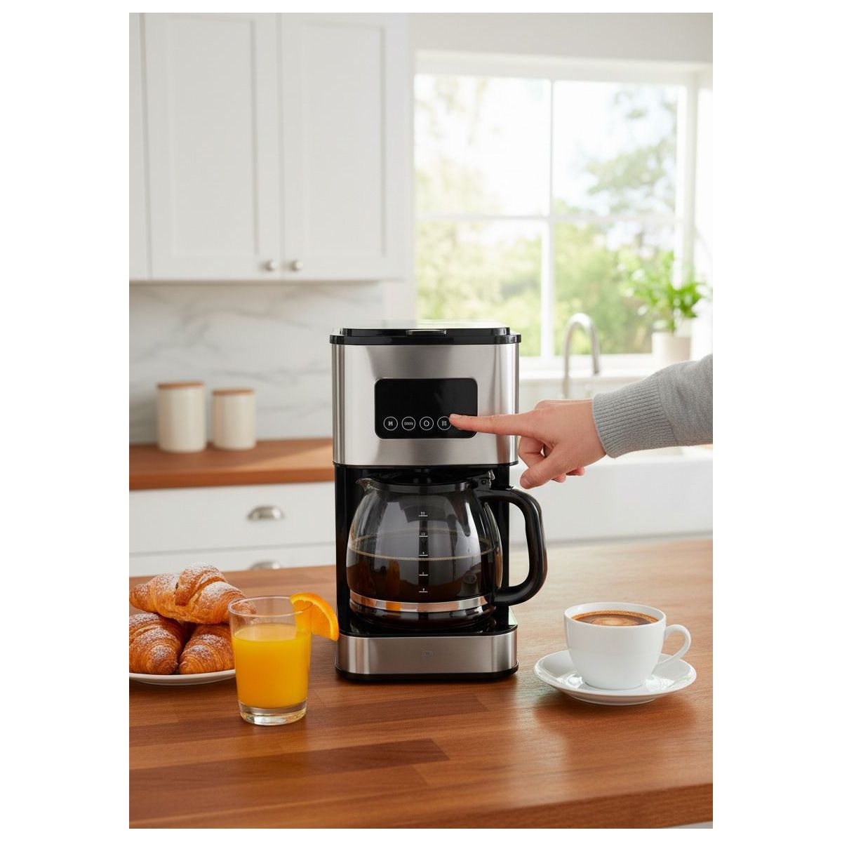 Cafetière filtre ECP4s couleur unique, ESSENTIEL B