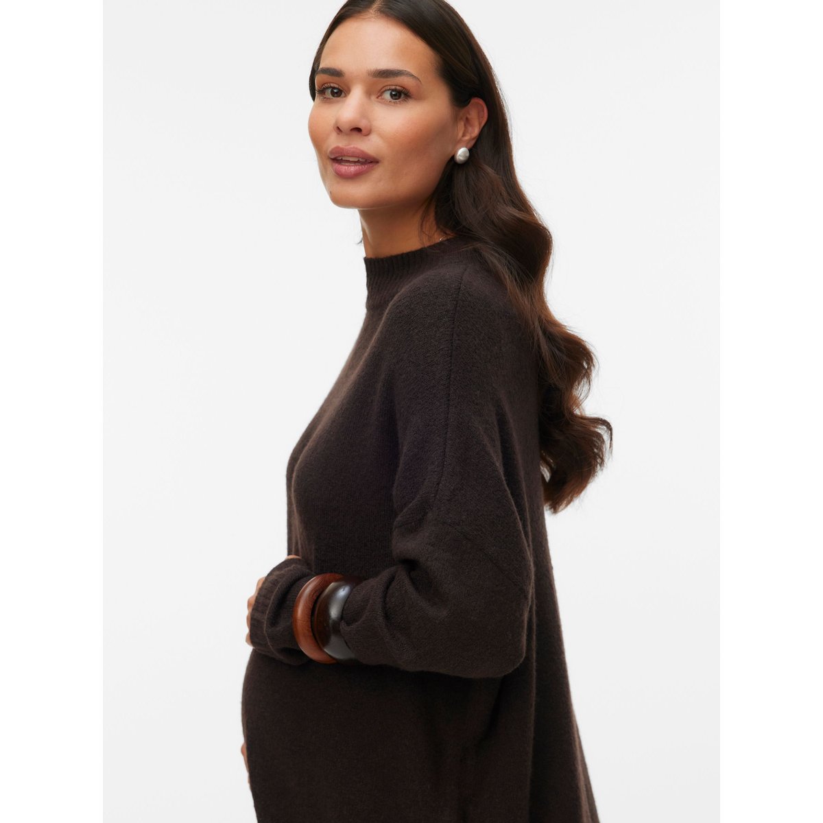 Pull En Maille marron - chocolate torte 1, VERO MODA