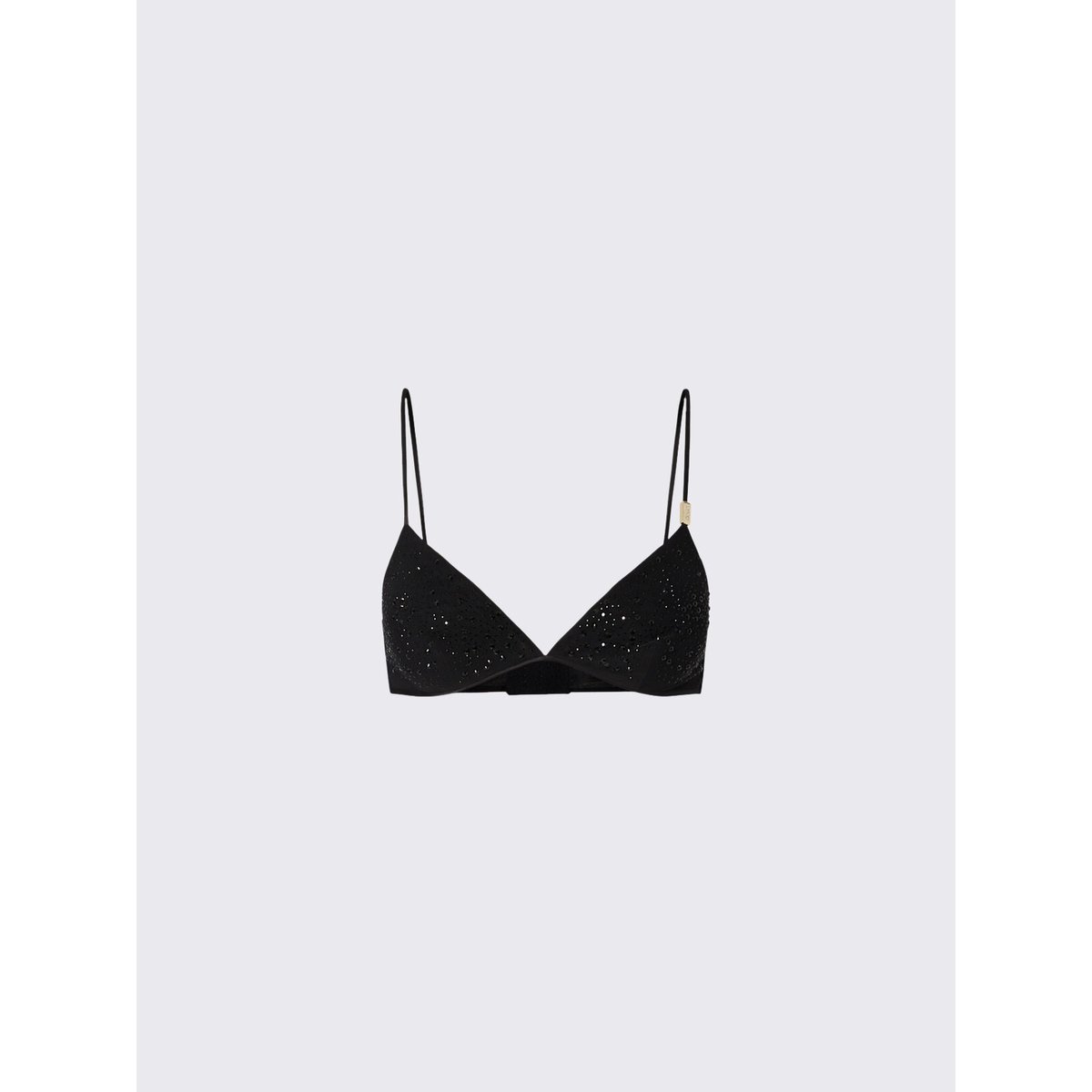 Top en tulle avec broderies bijoux noir, LIU JO