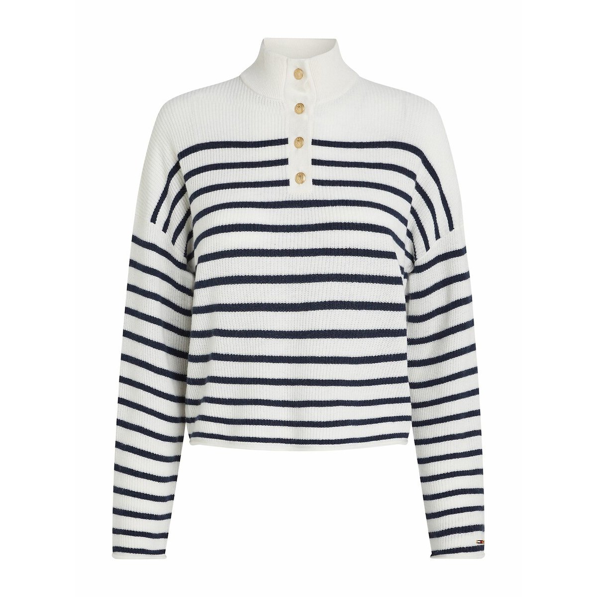 Button-Down Jumper white/navy, TOMMY HILFIGER
