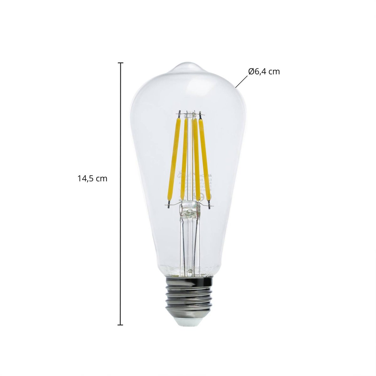 Ampoule E27LED, E27 3,8 W LED-Rustikalampe couleur unique, ARCCHIO