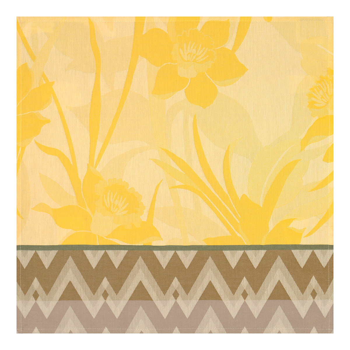 Lot de 2 serviettes en Coton, LA VIE EN VOSGES soleil, LE JACQUARD FRANCAIS