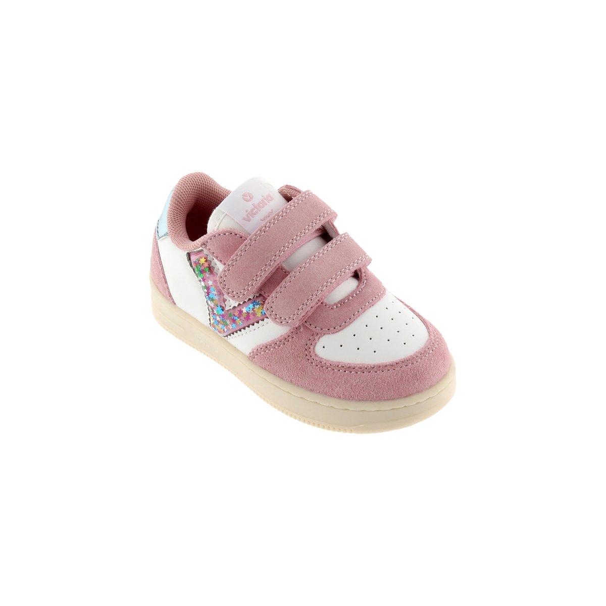 Basket Cuir rosa, VICTORIA