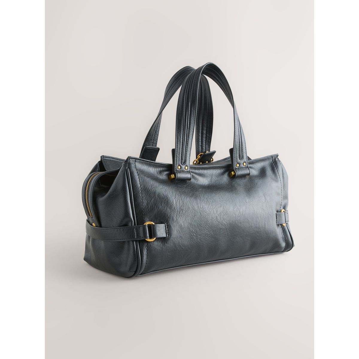 Sac à main avec boucle et breloques noir, NEXT