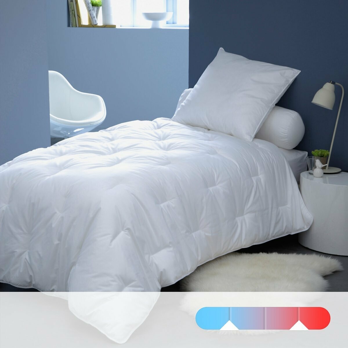 Licht 4-seizoenen dekbed - Quallofil air wit, LESTRA