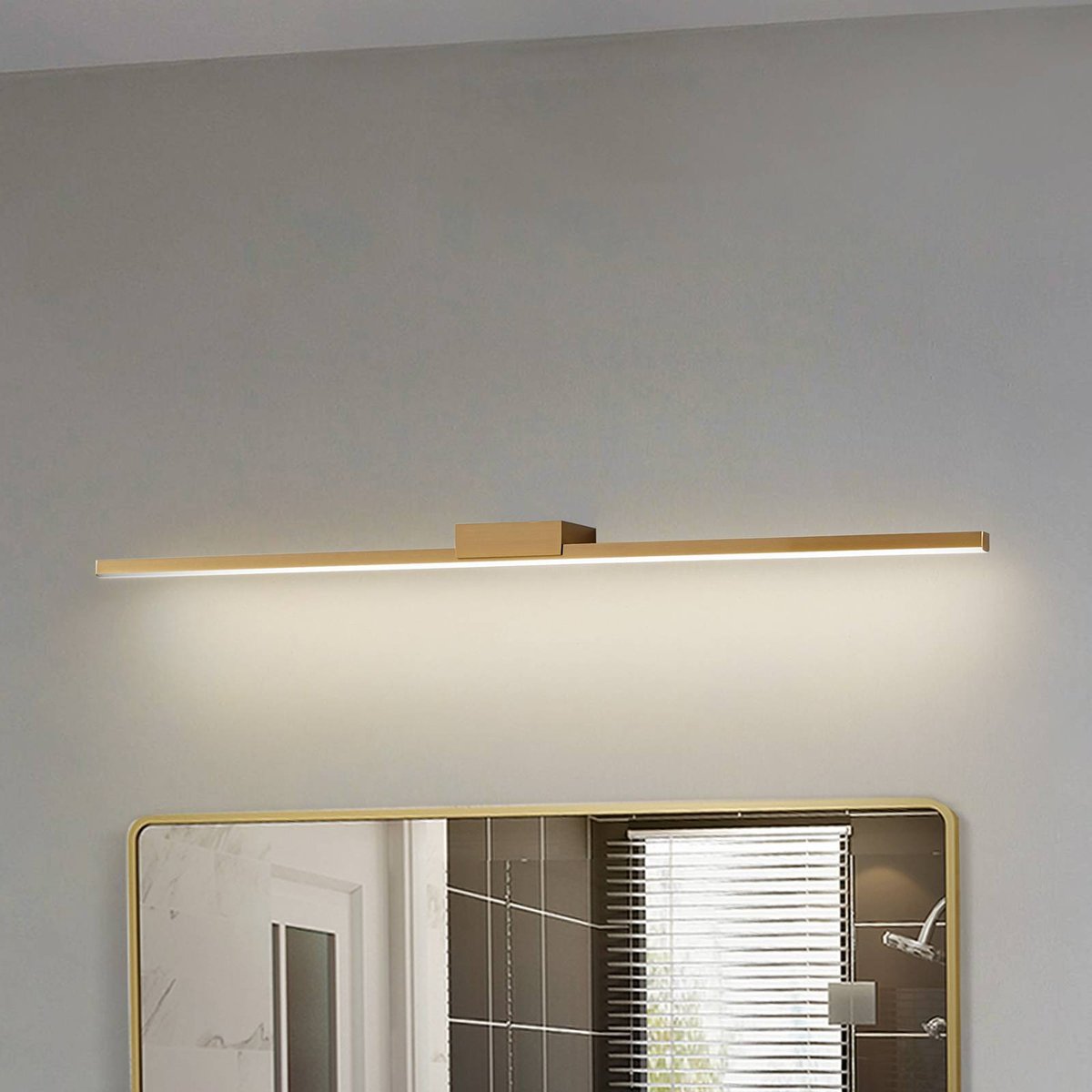 Applique en aluminium moderneLED, Kivana cuivre brossé, LUCANDE