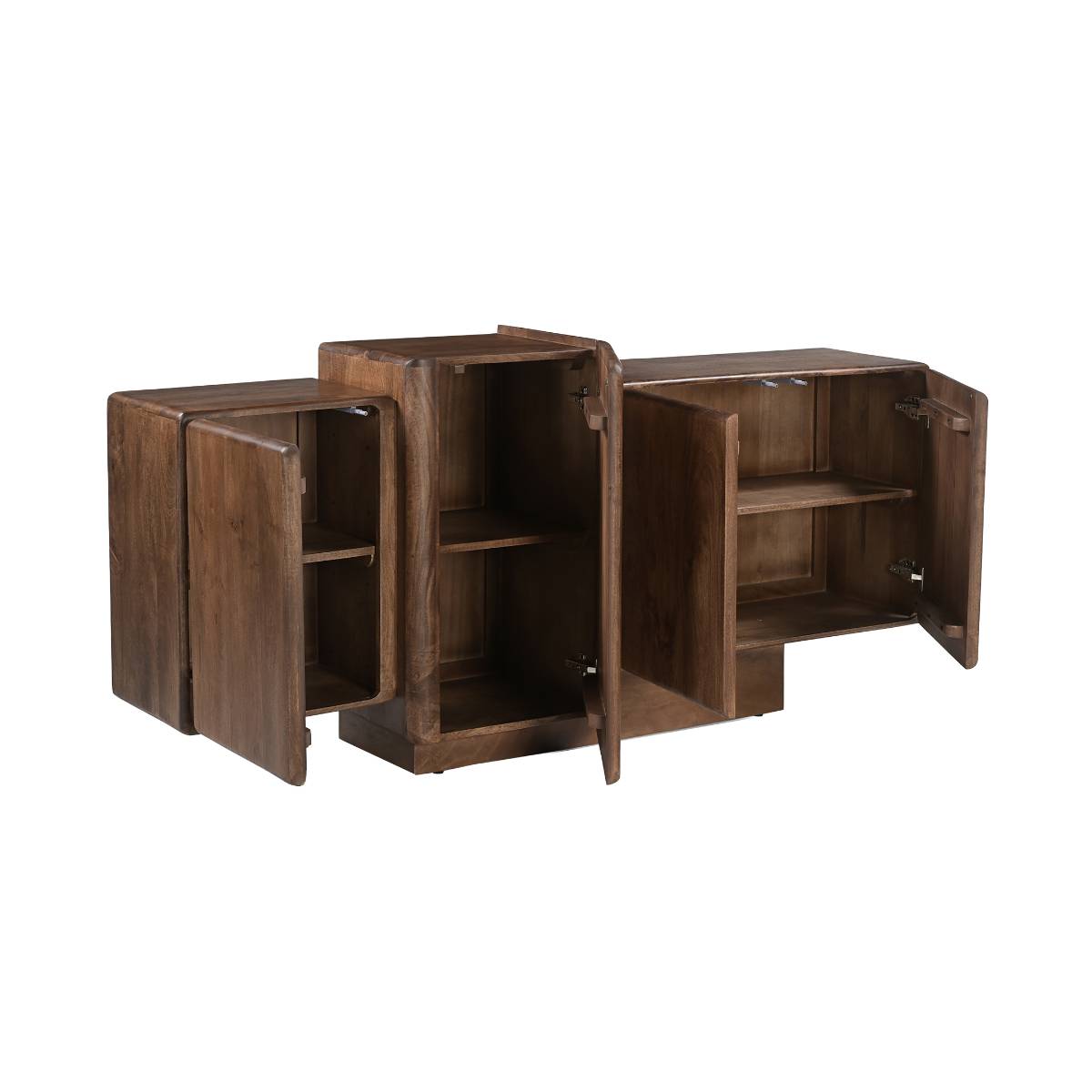Buffet en bois de manguier LYSANDRE bois foncé, MADE IN MEUBLES