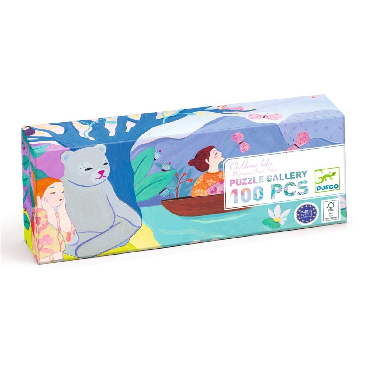 Puzzle gallery Children's lake 100 pièces multicolore, DJECO