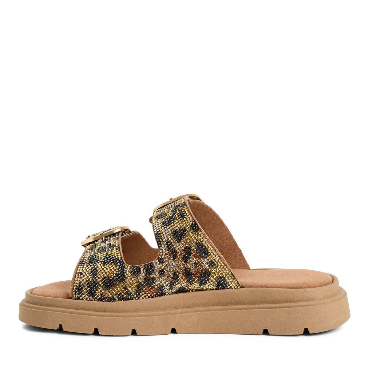 Mule en boucle marron cognac croco, MARCO TOZZI